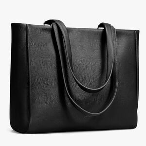befen Genuine Leather Work Laptop Tote Bag for Women Ladies Totes